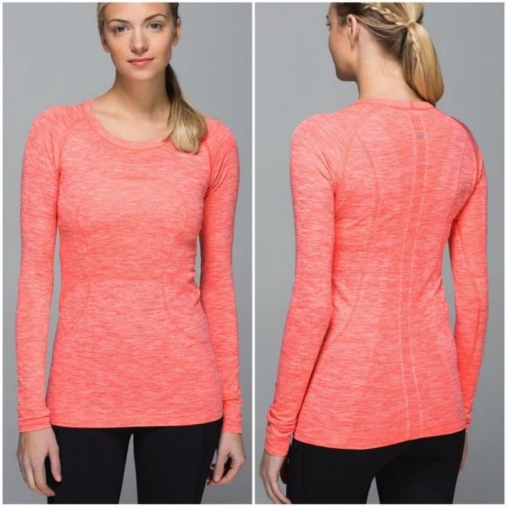 Lululemon Run: Swiftly Tech Long Sleeve Pink Sz 6